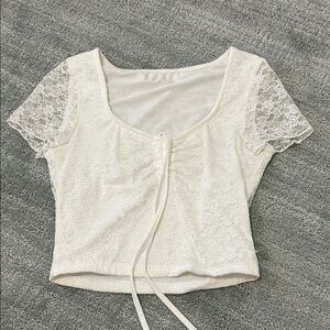 White Lace Women's Top
